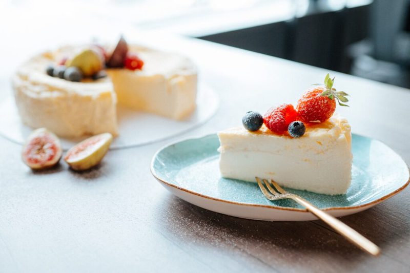 Baskischer Käsekuchen von FitCake Berlin – ohne Zuckerzusatz